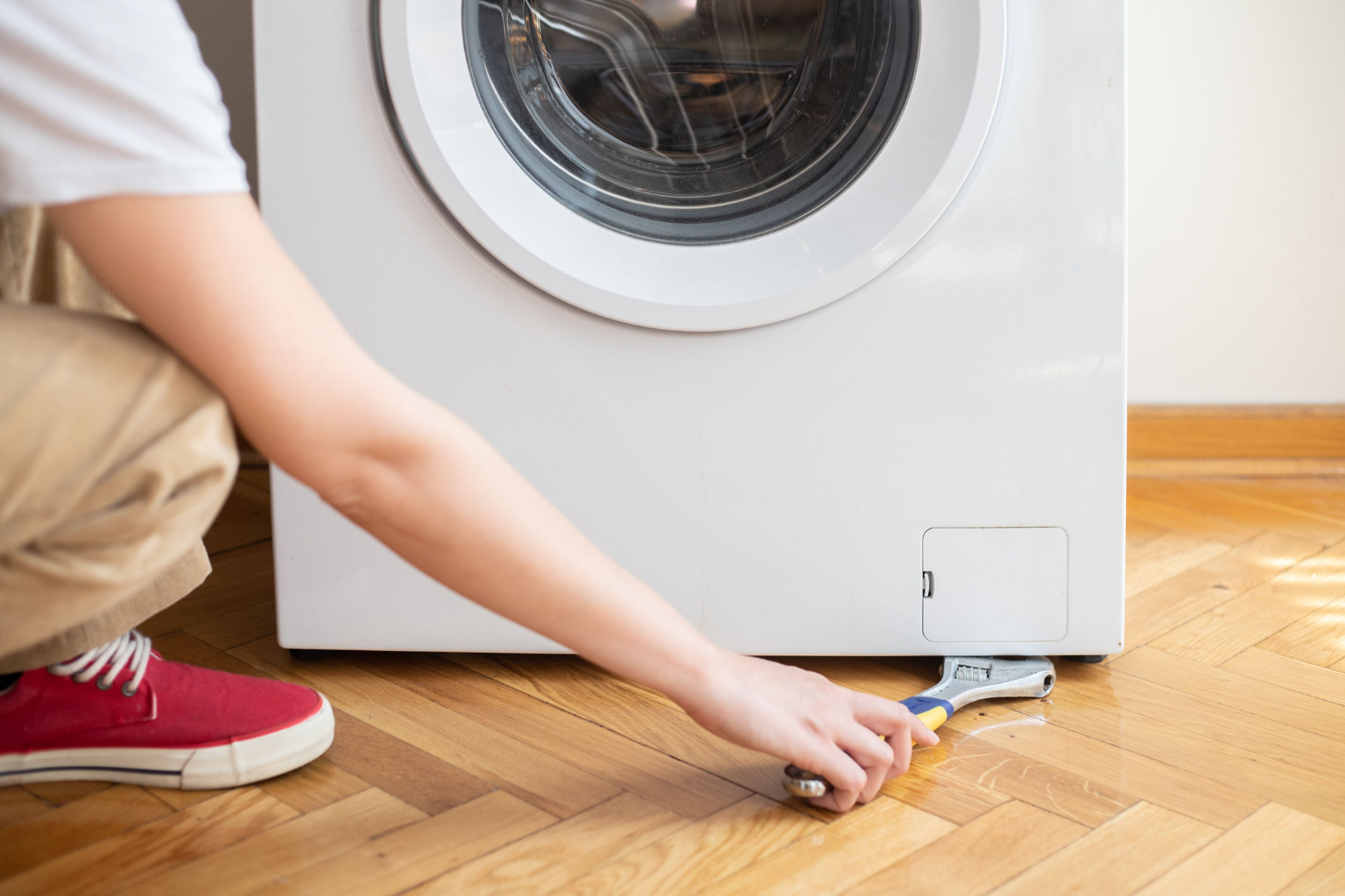 washing machine moving